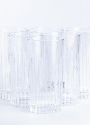 Склянка для води та соку висока скляна прозора `gr`