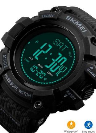 Чоловічий наручний годинник smart skmei processor з крокоміром і барометром