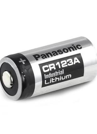 Батарейка литиевая panasonic lithium industrial cr123a, 3v, bulk