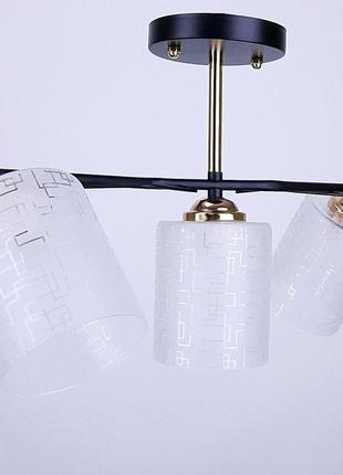 Люстра на три плафона sneha (996222500/3a fgd+bk)