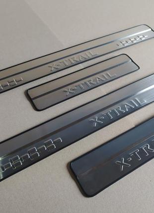 Накладки на пороги nissan x-trail t32 2014-2022 havoc
