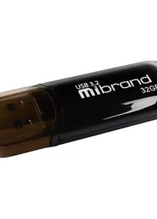 Флешка (usb flash) 32gb mibrand marten black (mi3.2/ma32p10b)