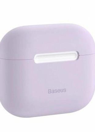 Baseus airpods 3 super thin silica gel case for pods purple