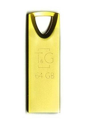 Флешка (usb flash) 64gb t&g 117 metal gold (tg117gd-64g)