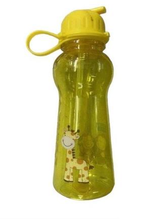 Бутылка-поилка с трубочкой детская stenson мадагаскар r-90078 380 мл