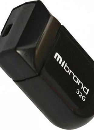 Флешка (usb flash) 32gb mibrand scorpio black (mi2.0/sc32m3b)