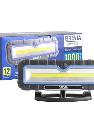 Професійний інспекційний led-ліхтар brevia 10w cob 1000lm 4000mah power bank, type-c 11510