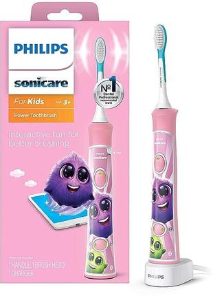 Дитяча електрична зубна щітка philips sonicare for kids hx6352-42