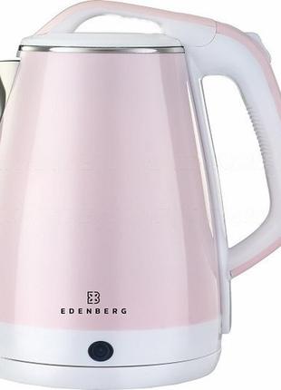 Електрочайник edenberg eb-83532-pink 1.8 л рожевий