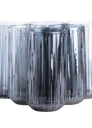 Склянки 380 (мл) набір склянок 6 шт для напоїв скляні 146 (мм) `gr`