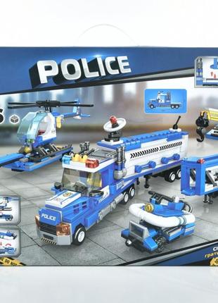 Конструктор ігровий limo toy поліцейська техніка kb-5002 616 деталей