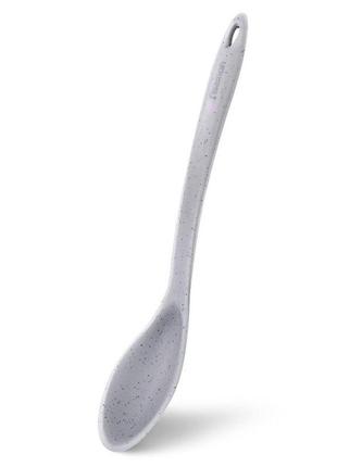 Ложка кухонная fissman mauris grey fs-11414 30 см светло-серая