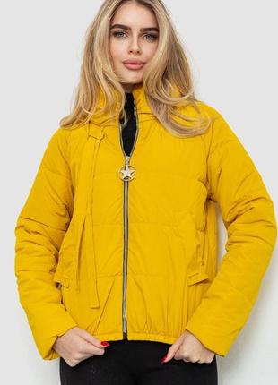 Куртка жіноча демісезонна, колір гірчичний, 131r262
