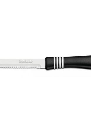 Нож tramontina cor & cor для стейка, 127 мм, 2 шт, черная ручка
