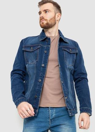 Джинсова куртка чоловіча, колір синій, 157r0143