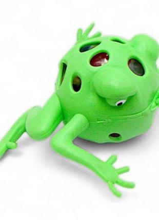 Іграшка-антистрес з орбізами "жабка", зелена