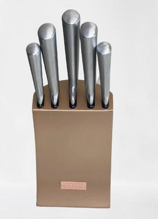 Набор ножей edenberg eb-11008-brown 6 предметов коричневый