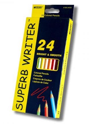 Набір кольорових олівців marco superb writer 4100-24cb 24 кольору