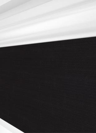 Рулонна штора rolets льон 2-2136-1000 100x170 см закритого типу чорна