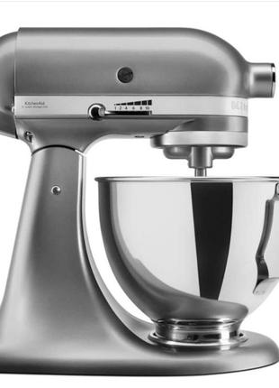 Миксер планетарный kitchenaid artisan 5ksm95psecu 275 вт серебристый