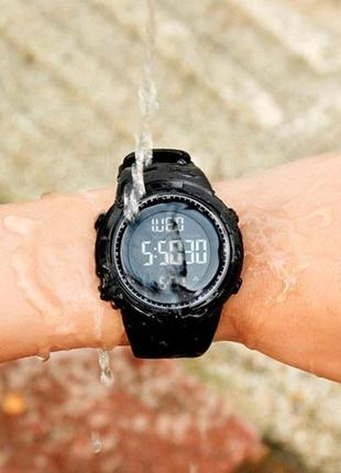 Чоловічі наручні годинники skmei amigo black6 фото