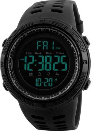 Чоловічі наручні годинники skmei amigo black3 фото
