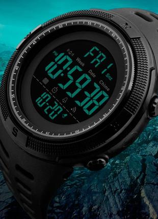 Чоловічі наручні годинники skmei amigo black4 фото