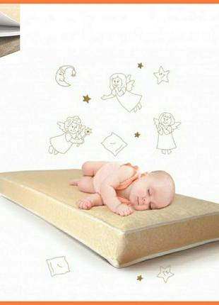 Матрац дитячий для ліжечок "baby lux latex lux 2в1", розмір 120*60*12см