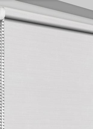 Рулонна штора rolets льон 1-800-1000 100x170 см відкритого типу біла