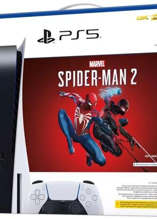 Sony playstation 5 blu-ray + marvel`s spider-man 2 (1000039695)