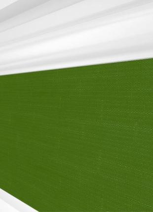 Рулонна штора rolets льон 2-2001-1000 100x170 см закритого типу зелена