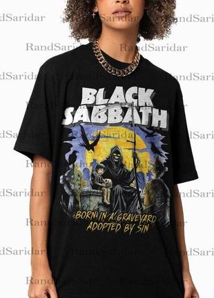 Футболка чорна loys rock band black sabbath tee xs