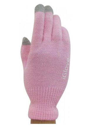 Перчатки для сенсорных экранов touch igloves pink