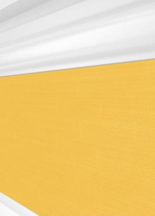 Рулонная штора rolets лён 2-858-1000 100x170 см закрытого типа желтая