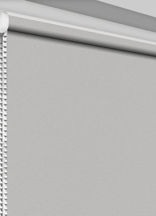 Рулонная штора rolets роял 1-815-1000 100x170 см открытого типа светло-серая