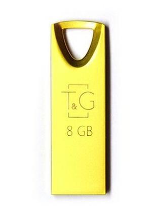 Флешка (usb flash) 8gb t&g 117 metal gold (tg117gd-8g)