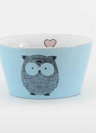 Салатник limited edition owl funny htk-016 480 мл синий