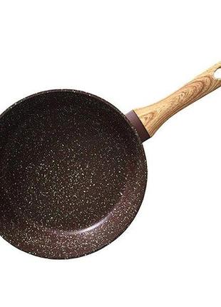 Сковорода універсальна fissman mosses stone al-4296-24 24 см коричнева