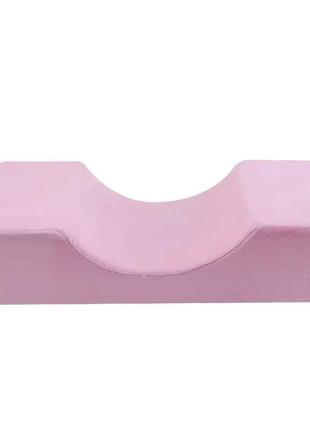 Подушка для нарощування вій з ефектом пам'яті (ніжно рожева)