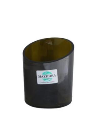 Ваза стеклянная mazhura vine mz-708352 9х7.5 см