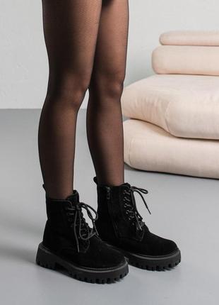 Ботинки женские зимние fashion gina 3856 41 размер 26 см черный