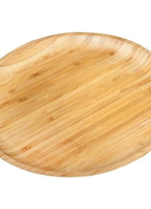 Блюдо бамбуковое oms 9109-l 28 см