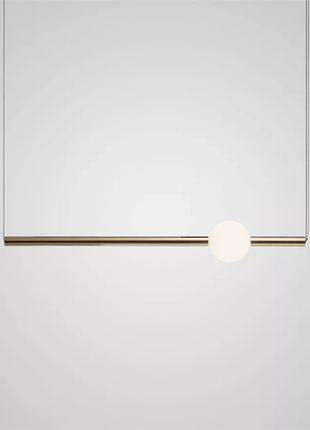 Люстра подвесная led 26270 латунь 20-150х10х90 см.