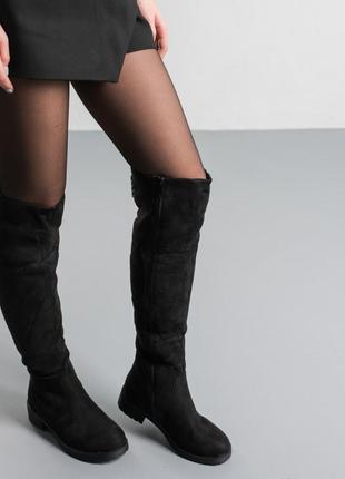 Ботфорти жіночі зимові fashion gaits 3847 36 розмір 23,5 см чорний