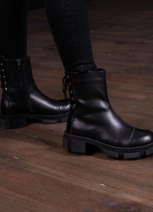 Ботинки женские fashion jinx 90087 36 размер 23,5 см черный (уценка)