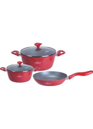 Набор посуды bohmann bh-7355-red 5 предметов