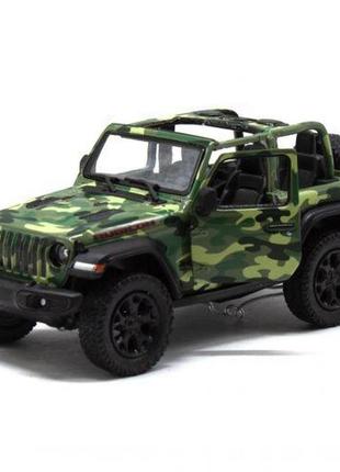 Машинка kinsmart "jeep wrangler camo edition" (зеленый)