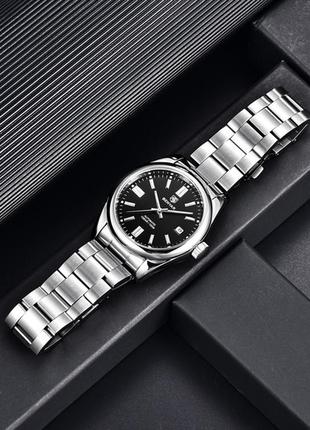 Мужские наручные часы механические круглые гарантия 12 месяцев benyar automatic 10 bar