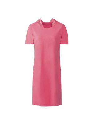 Розовая ночная рубашка с нежным кружевом, размеры xs, s, esmara