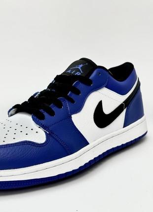 Кросівки nike air jordan 1 low (blue)6 фото